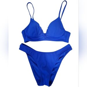 Shade & Shore | Vibrant Blue Bikini Set